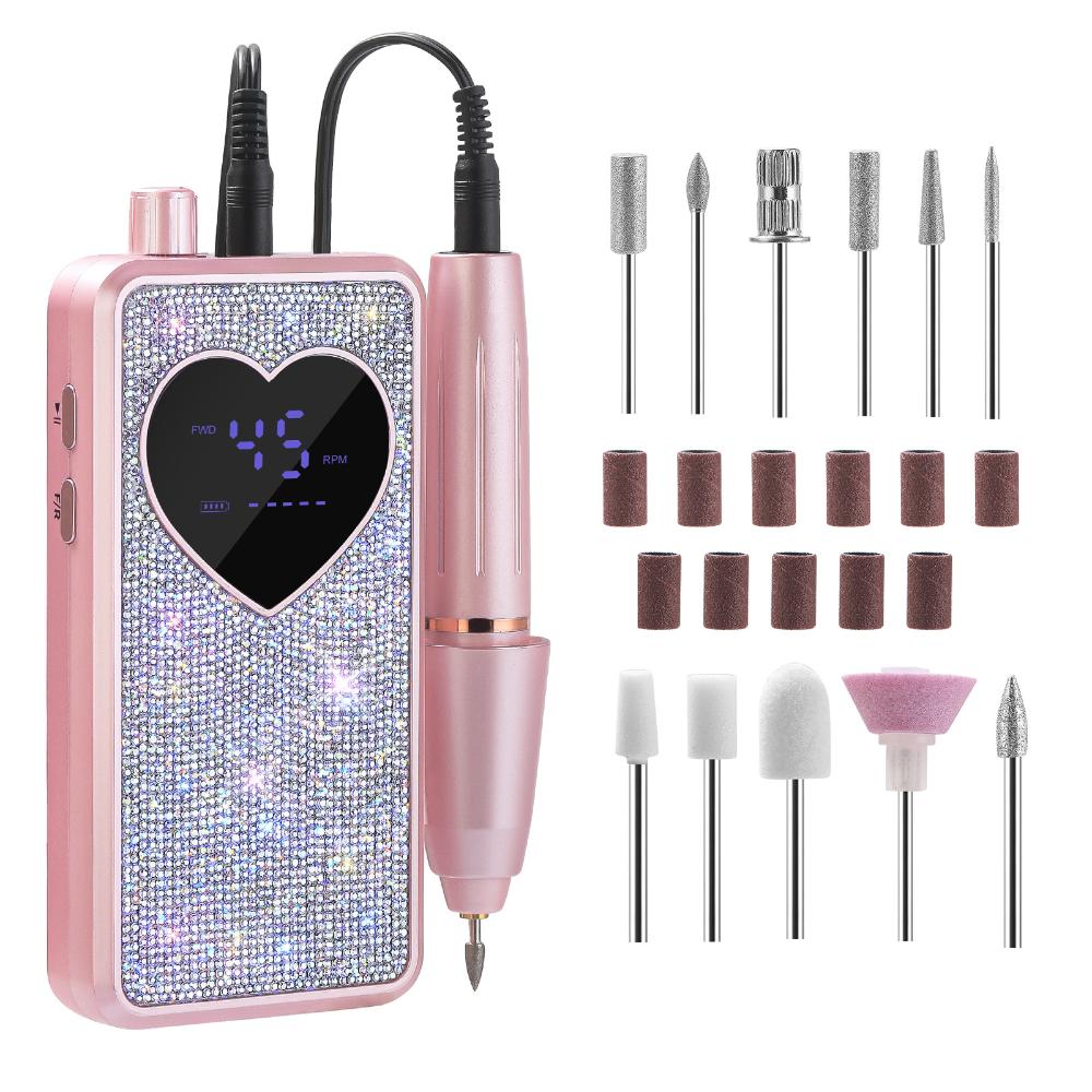 Rechargeable Nail Buffing Machine 45000RPM Nail Gel Polish Machine  Nail Art Tools