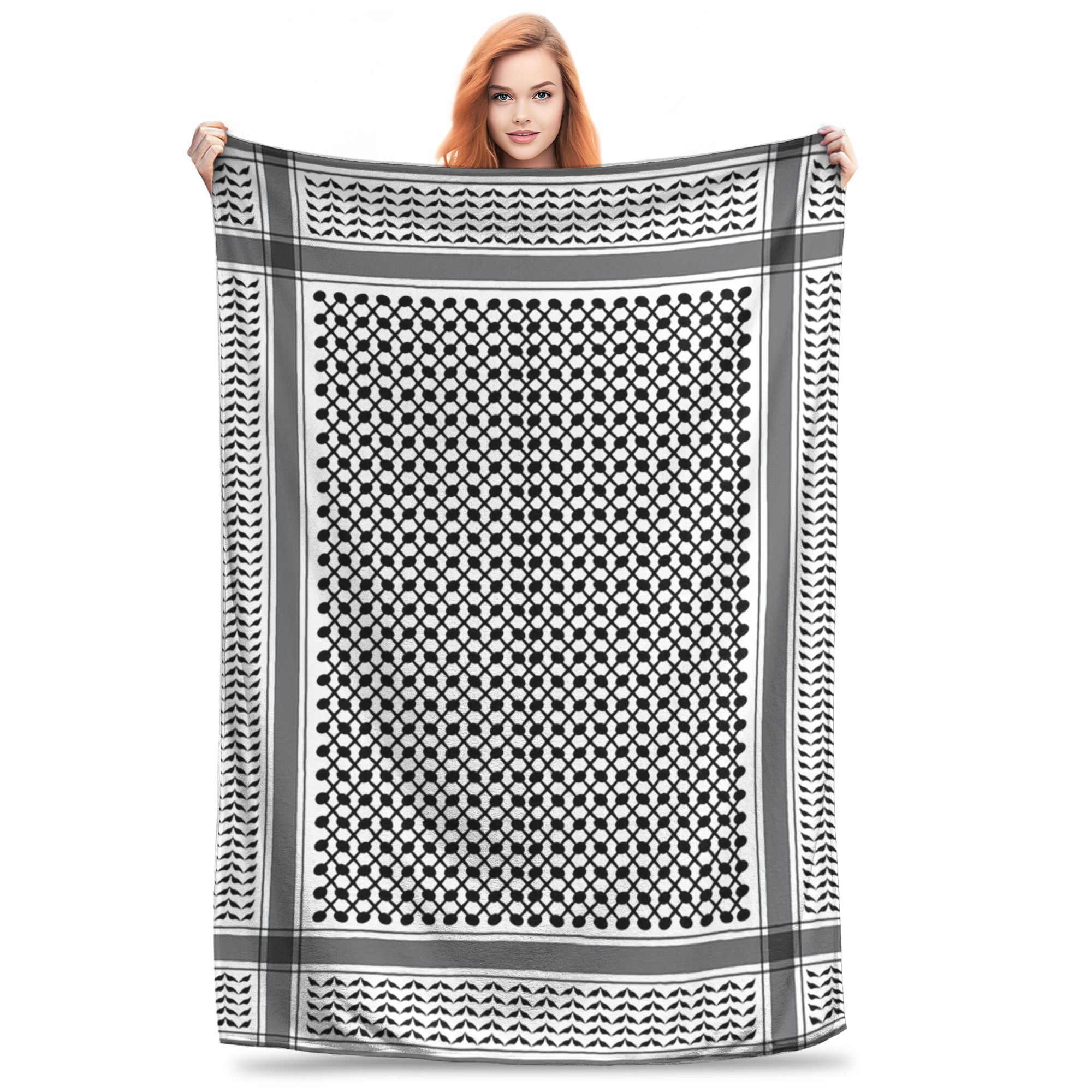 

Современная большая кеффия Одеяла Дышащий флис Накидка на диван для дивана Постельное белье Дорожные пледы Покрывало Одеяло 30x40in