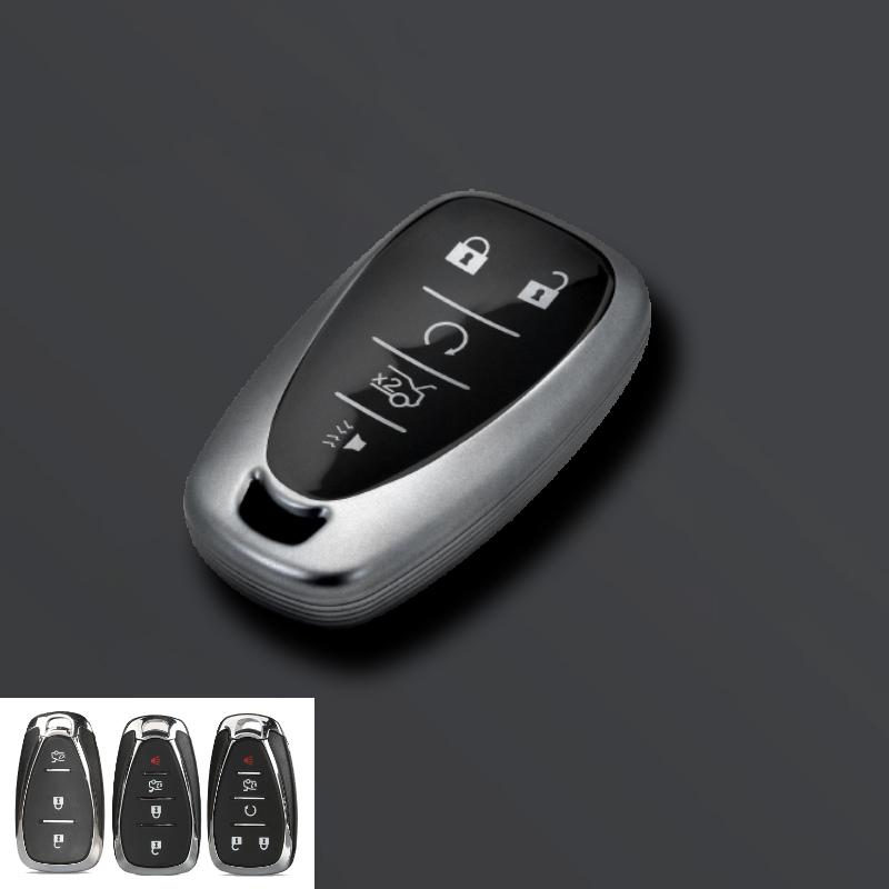 Grey Tpu Car Key Cover Case For Chevrolet Onix Equino Orlando Cruze Spark Sonic Camaro Volt Bolt Trax Malibu Blazer Traverse