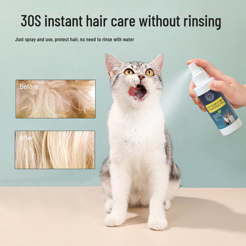 Pet Hair Detangling & Softening Spray with Anti-Static Essential Oil for Dogs & Cats