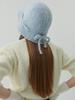 Olinkeompeulliteu Boucle Ribbon Bucket Hat (Sky Blue)
