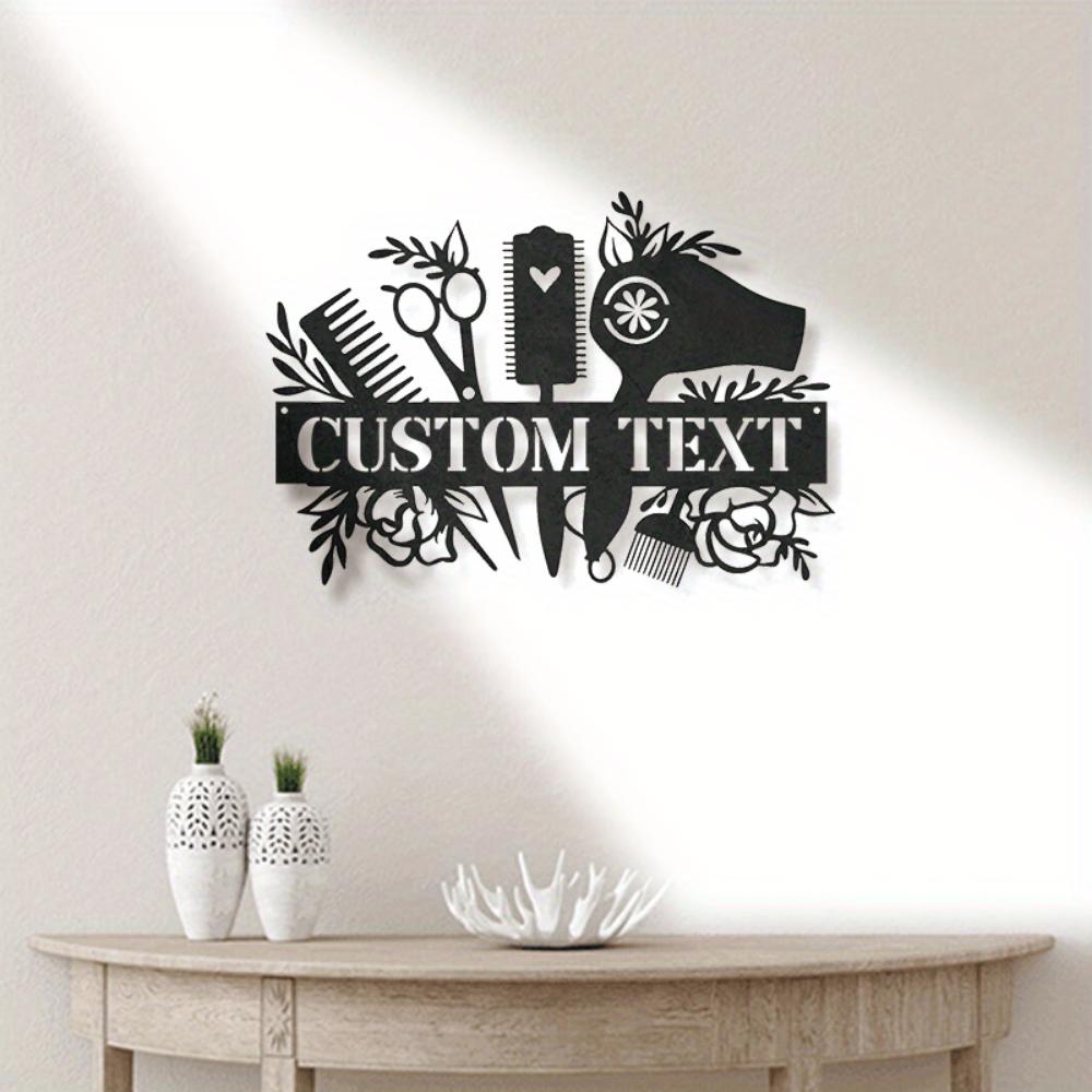 Metal Sign Wall Decor Hair Salon Barber Shop Gift Custom