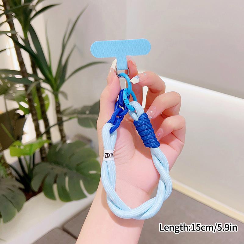 Dopamine Phone Lanyard Bag Hanging Pendant Double-sided Hand Rope Anti-lost Hanging Lanyard Strap Decorative Pendant Accessories