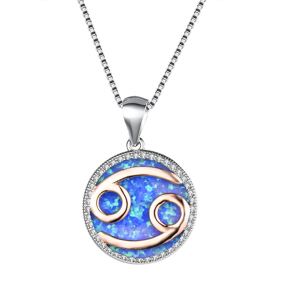 Necklace European and American 12 Constellation Necklace