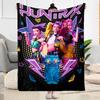 Fantasy Sword Dance Party Blanket Soft & Cozy Suitable for Seaside Bedding Office Chair for All Seasons Playful Design