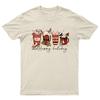 Happy Holiday Christmas Coffee TShirt Unisex Gift Retro Seasonal Funny Xmas