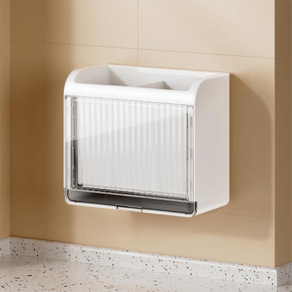 Ventilated Wall-mounted Chopstick Cage Space-Saving Kitchen Utensil Holder  Shovel