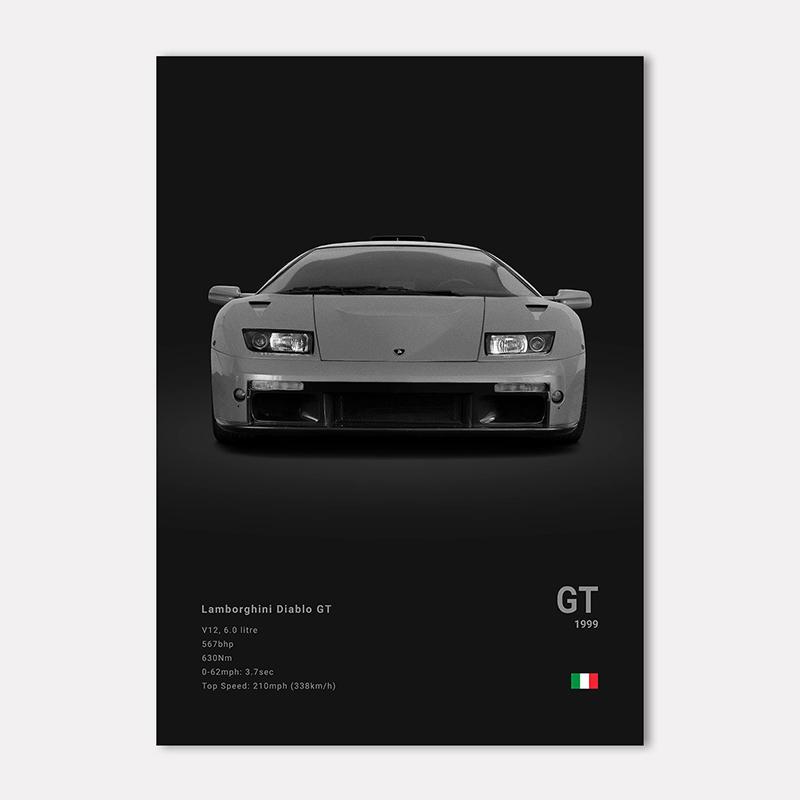 Famous Cars LP 640 Canvas Wall Art Print Poster Aventador URUS VENENO Decoration Mural Modern Home Decor Birthday Gift Unframed