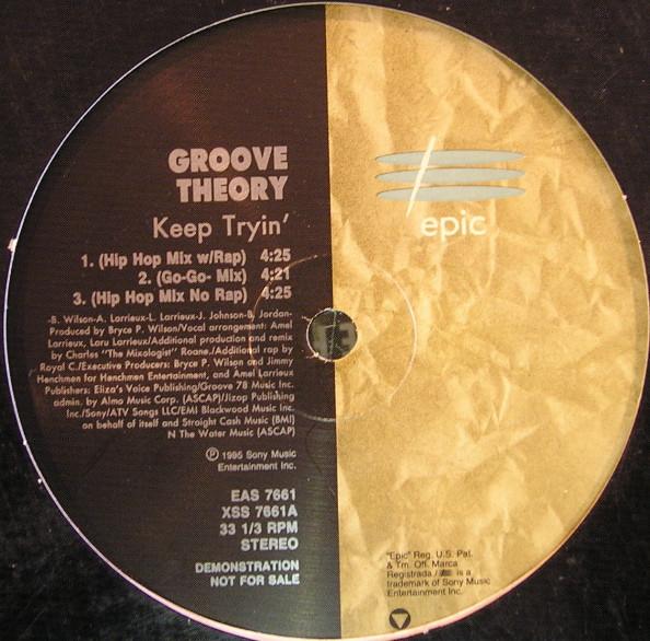 

12inch Record GROOVE THEORY - Keep Tryin EAS7661 Epic 1995 US Soul/Funk Used