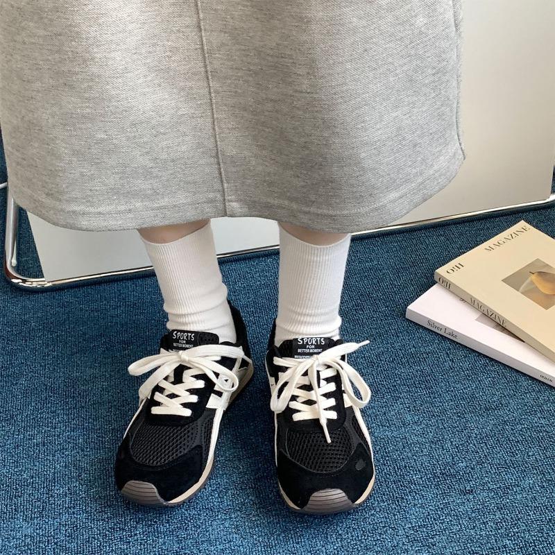 Women's autumn new versatile breathable mesh surface is not tired, foot thick bottom leisure sports