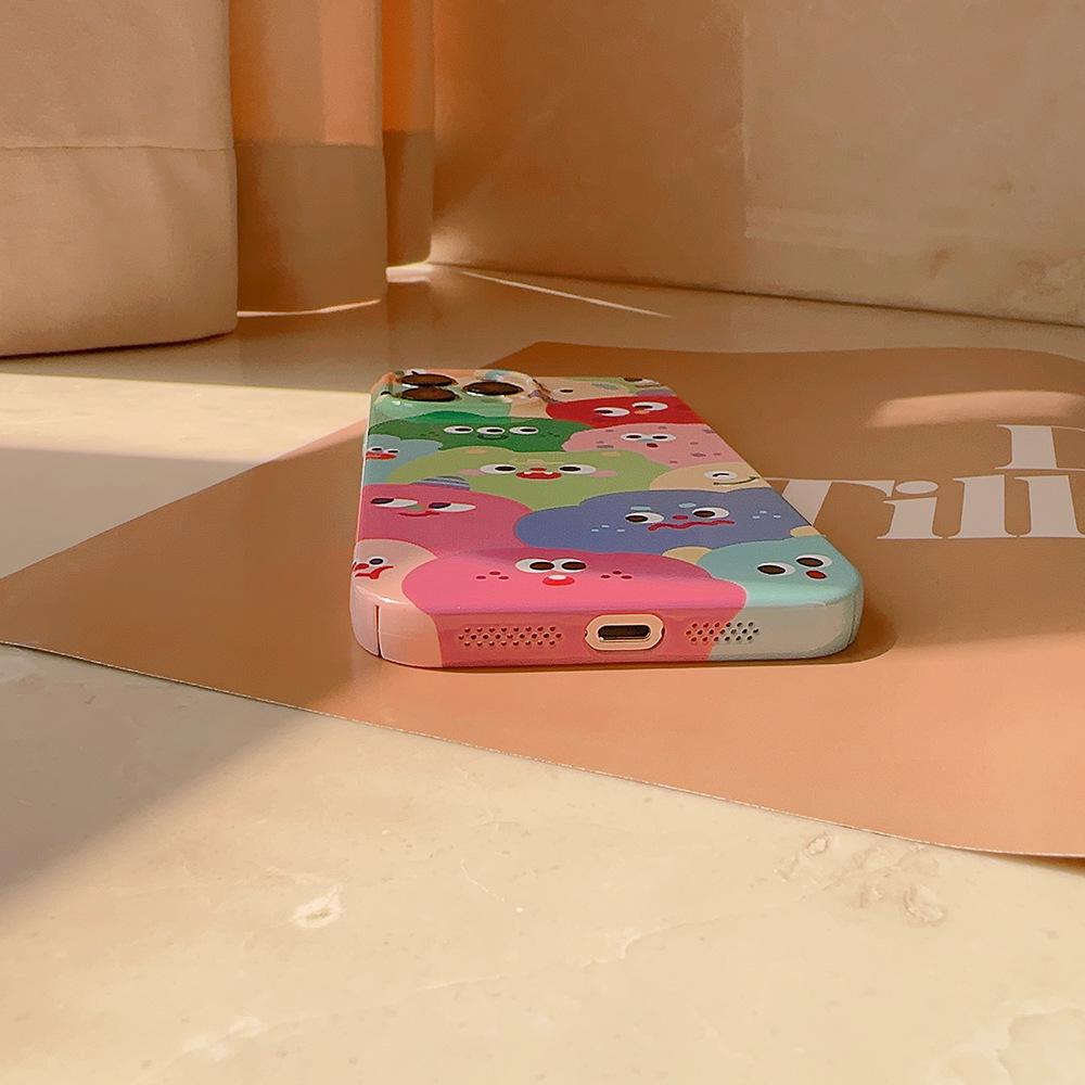Niedliche Monster Handyhülle für iPhone 13, iPhone 15, iPhone 16 Pro Max