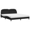 VidaXL Bed with Mattress, Upholstered Bed with Headboard Cushion, Double Bed, Adult Bed, Bedroom Furniture 3208810