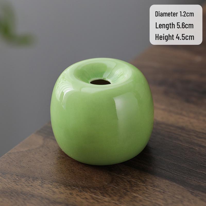 

Handmade Ceramic Glazed Vase for Flowers: Small, Colored, Ideal for Hydroponics, Living Room & Office Decor