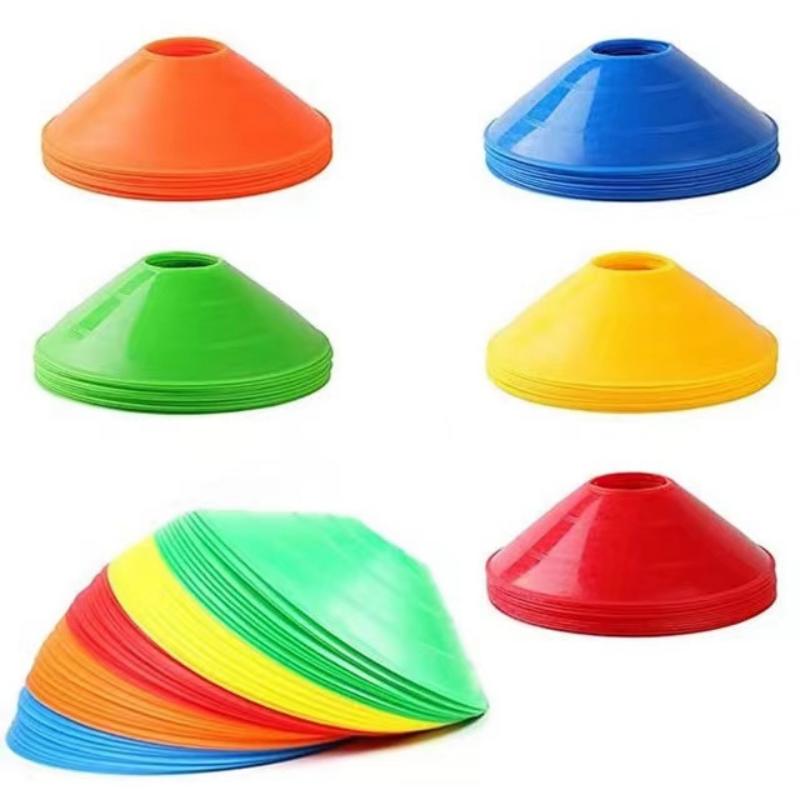10Pcs Cone Tube Football Disc Cone Set Football Agility Training Saucer Marking Disc Multi Sport Training Space Cone Accessorie