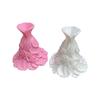 Gown-Shaped 3D Printed Flower Vases Rose Relief Decorative Vase Elegant Dress Vase  Wedding Decor