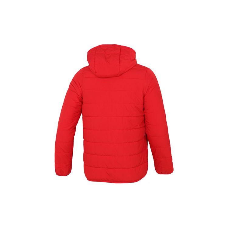 Adidas 3-Stripe Padded Hooded Jacket With Logo Print Men Outerwear Red H14198