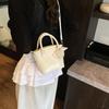 Summer Portable Small Bag Women 2025 New Simple Solid Color Bucket Bag Versatile Shoulder Messenger Bag One Piece Delivery