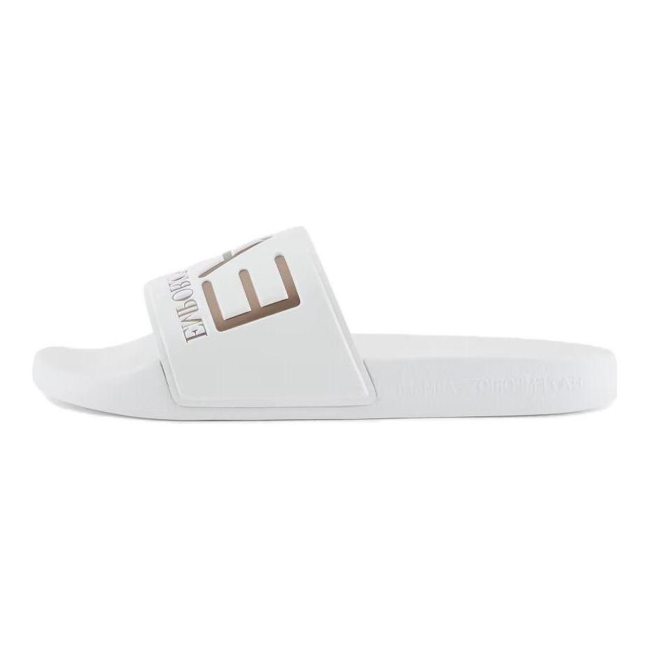 Emporio Armani EA7 Open-Toe Slip-On Non-Slip Slide Sandals Unisex Footwear White 7X000108AF15118MZ095