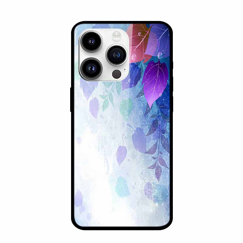 Tempered Glass Case For iPhone 15 Pro Max Hard Glass Back Cover For iPhone 15 Plus iPhone15 Phone Cases Bumper Colorful Shell