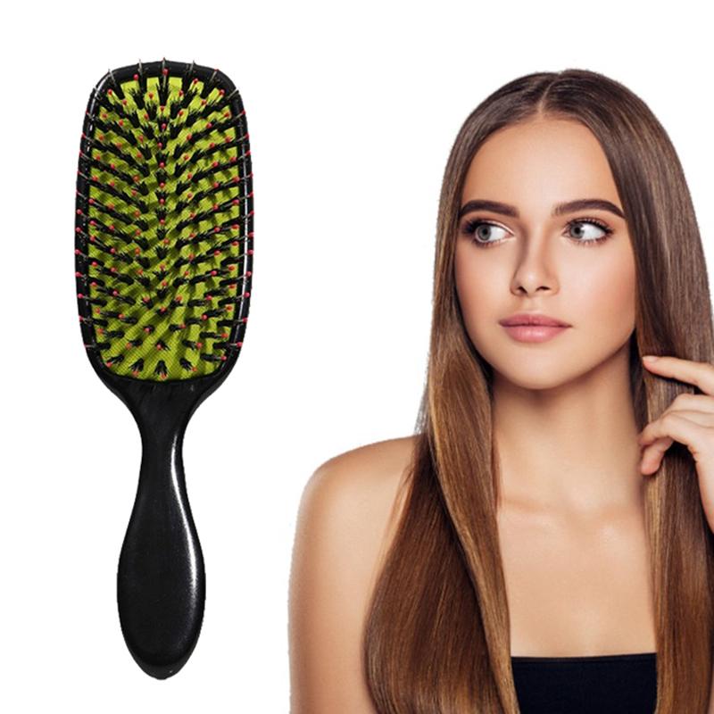 Hair Brush Boar Bristle Massage Comb Anti-Static Hair Scalp Styling Detangling Hollow Out Nylon Teeth Comb Air Bag Comb