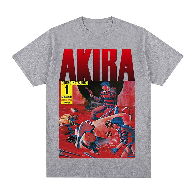 Akira Neo Otomo Katsuhiro Anime Cartone Animato 1988 Naturale Manga Tokyo vintage Maglietta Cotone Uomo Maglietta Nuova TEE TSHIRT Top Donna