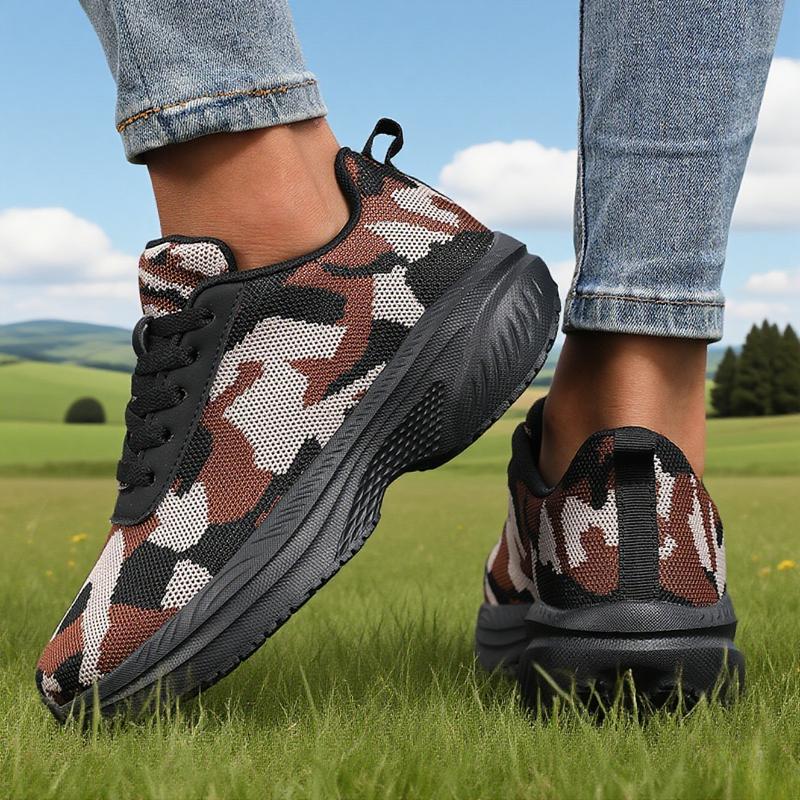 Camouflage Shoes Women'S Hiking Shoes Outdoor Training Student Military Training Shoes Release Sneakers Leisure Running Shoes