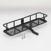 Rear Mounting Rack with Basket Black Spare Tire Storage Cargo