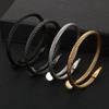 2026 New Nail Steel Wire Bracelet Bracelet, European and American Simple Personalized Metal Texture Jewelry