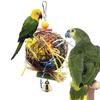 2PCS Cockatiel Conure Hanging Foraging Bird Chewing Toys Parrot Cage Shredder Toy