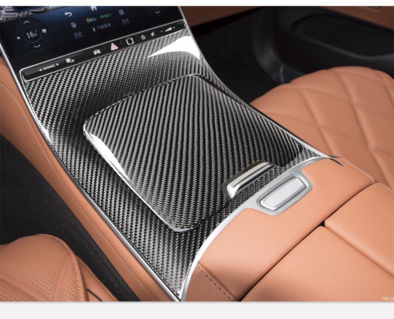 Carbon Fiber Gear Shift Panel Trim for Mercedes-Benz S-Class W223