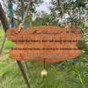Letrero Colgante Personalizado de Madera Maciza para Puertas de Casa y Jardín
