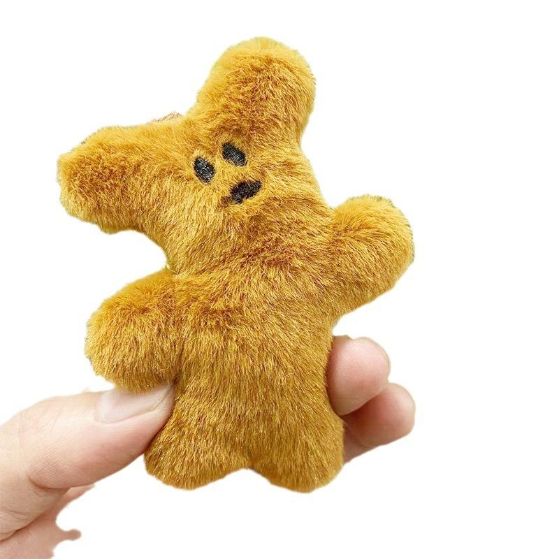 Cute Cartoon Teddy Bear Keychain Plush Pendant Bag Decoration 9cm