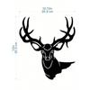 1 PC Forged Iron Deer Head Wall Art, Modern Nordic Lodge Decor, Metal Animal Sculpture for Living Room Office, Lightweight Statue, Home Accents