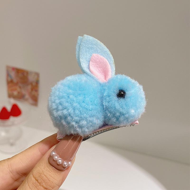 Autumn & Winter Plush 3D Bunny Hair Clip - Gentle on Hair for Women, Children & Babies