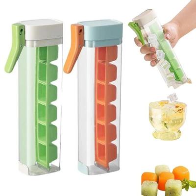 Ice Cube Trays Household 6-grid Ice Cube Mold One Handed Pressing Ice Mold Easy-Release Ice Maker Tray Cup for Drinks Whiskey