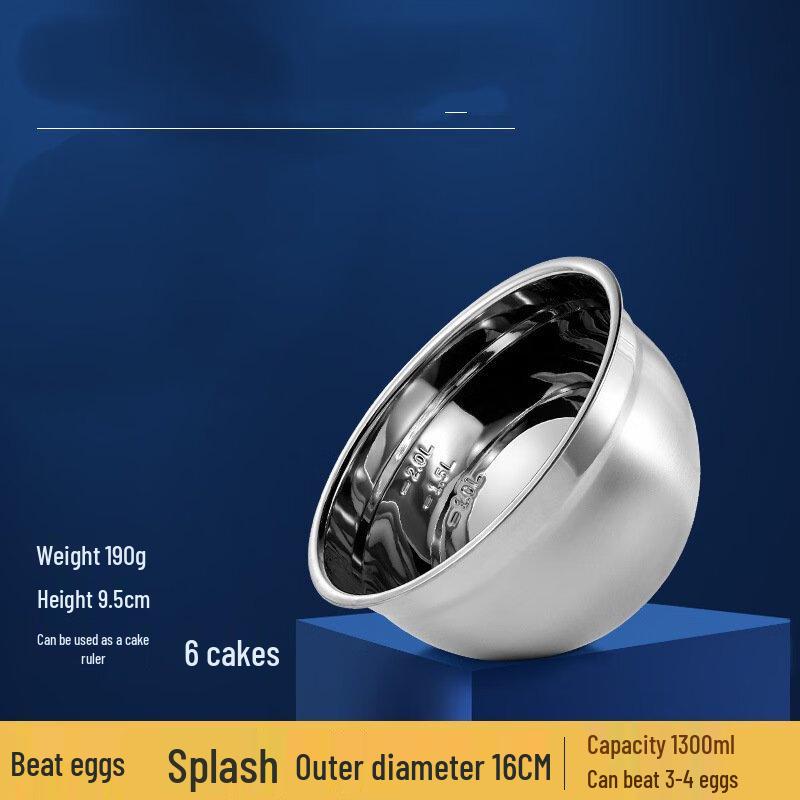 ZISIZ Stainless Steel Mixing Bowl