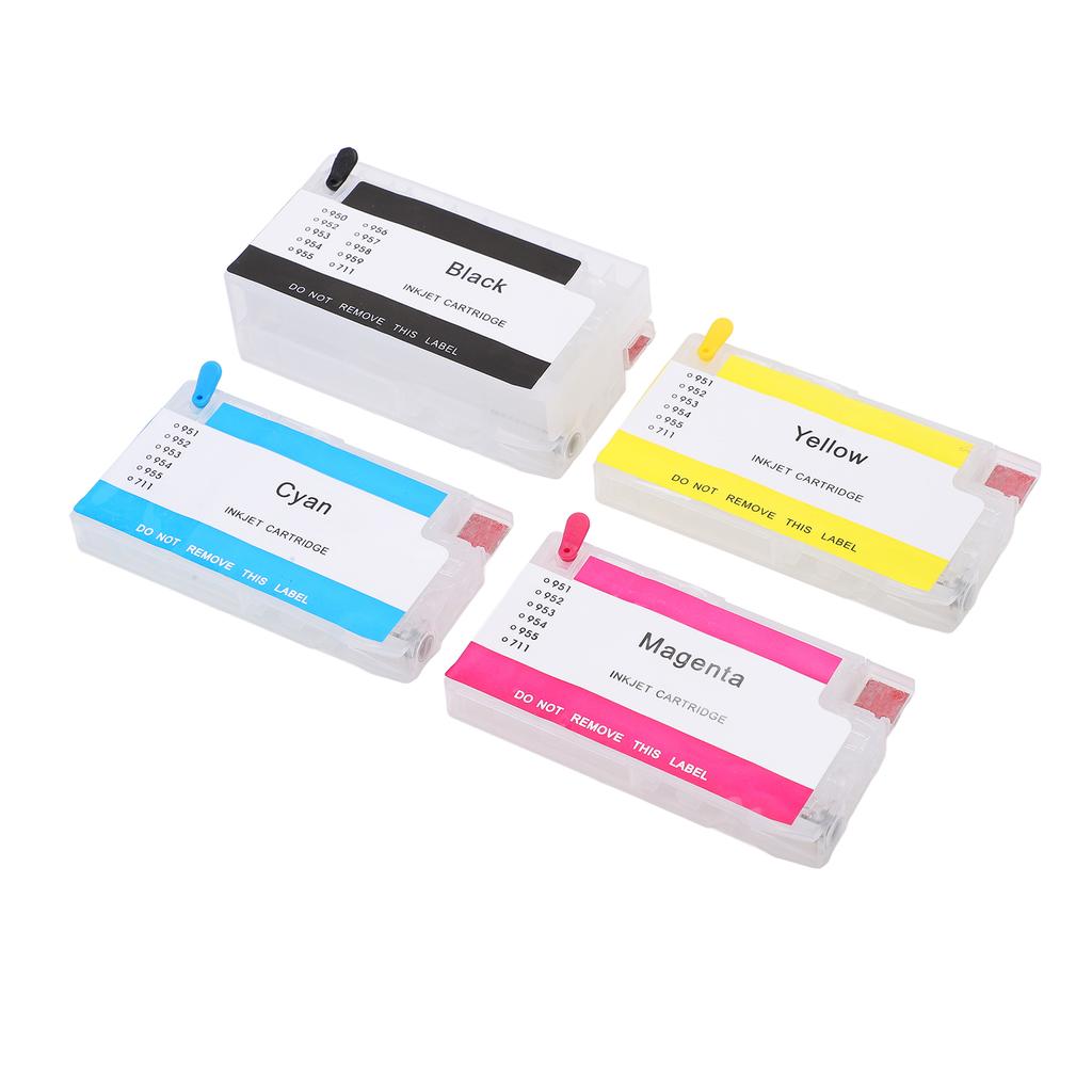 4 cores cartucho de tinta substituição recarga caixa jato de tinta acessórios para impressora Officejet Pro