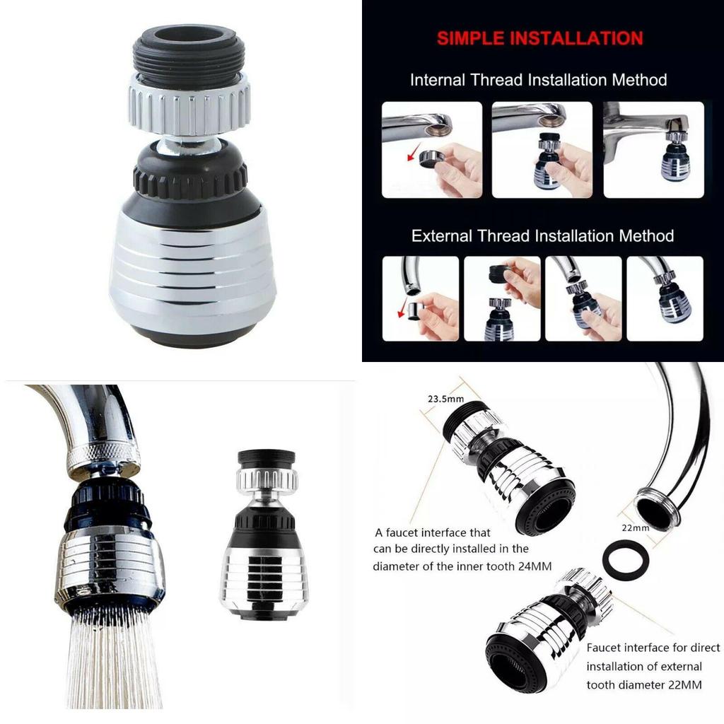 Flexible Faucet Extender Bendable Tap Attachment For Kitchen Sink With Adjustable Spray And Dirt Filter