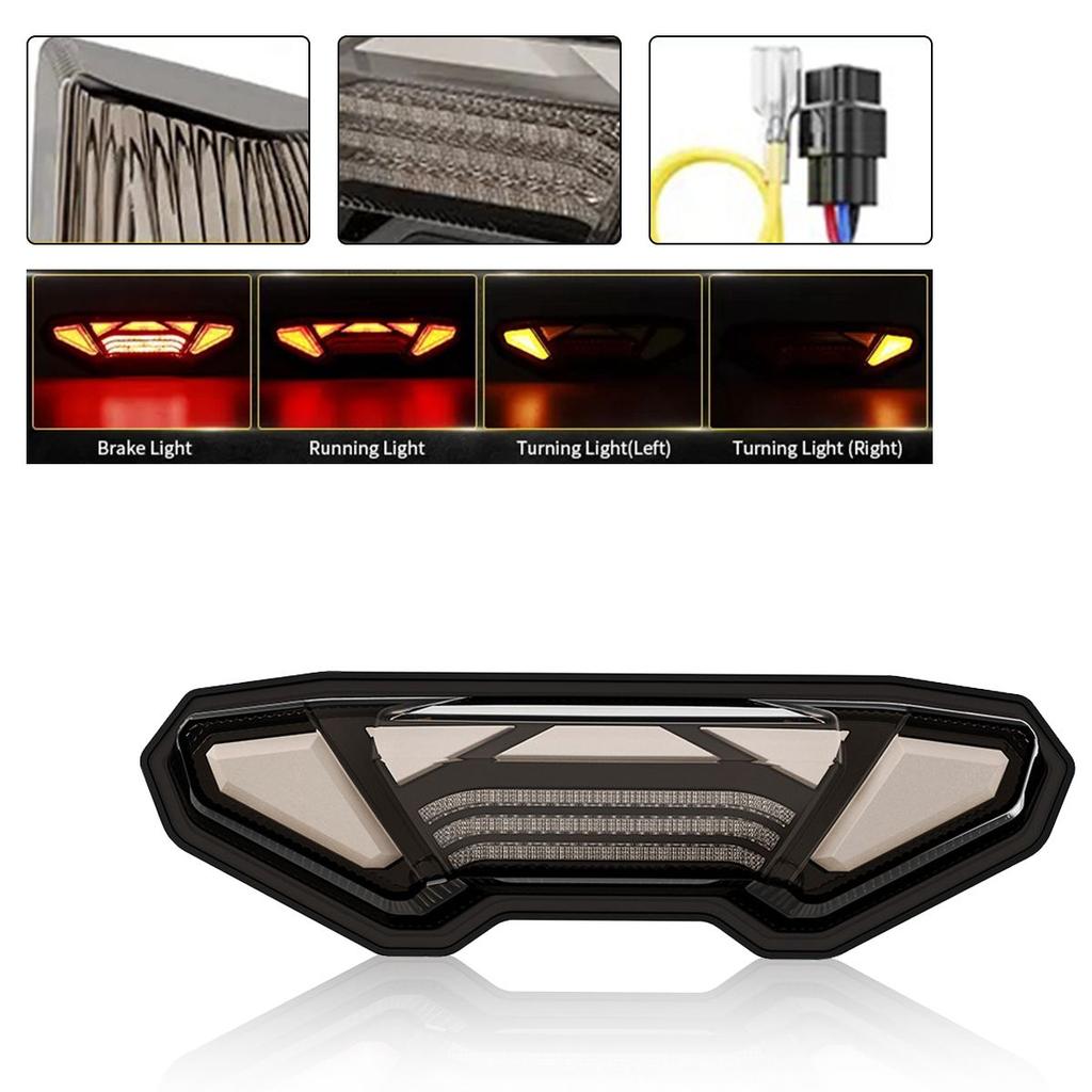 1PCMotorcycle Accessories Refit Waterproof High-lighted LED Taillights Portable for Yamaha MT 09 10 Tracer 900 GT FJ 09 FZ 09 10
