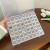 Transparent Visible 56 Lattice Jewelry Box Organizer Necklaces Earrings Rings Accessories Jewelry Display Packaging Box
