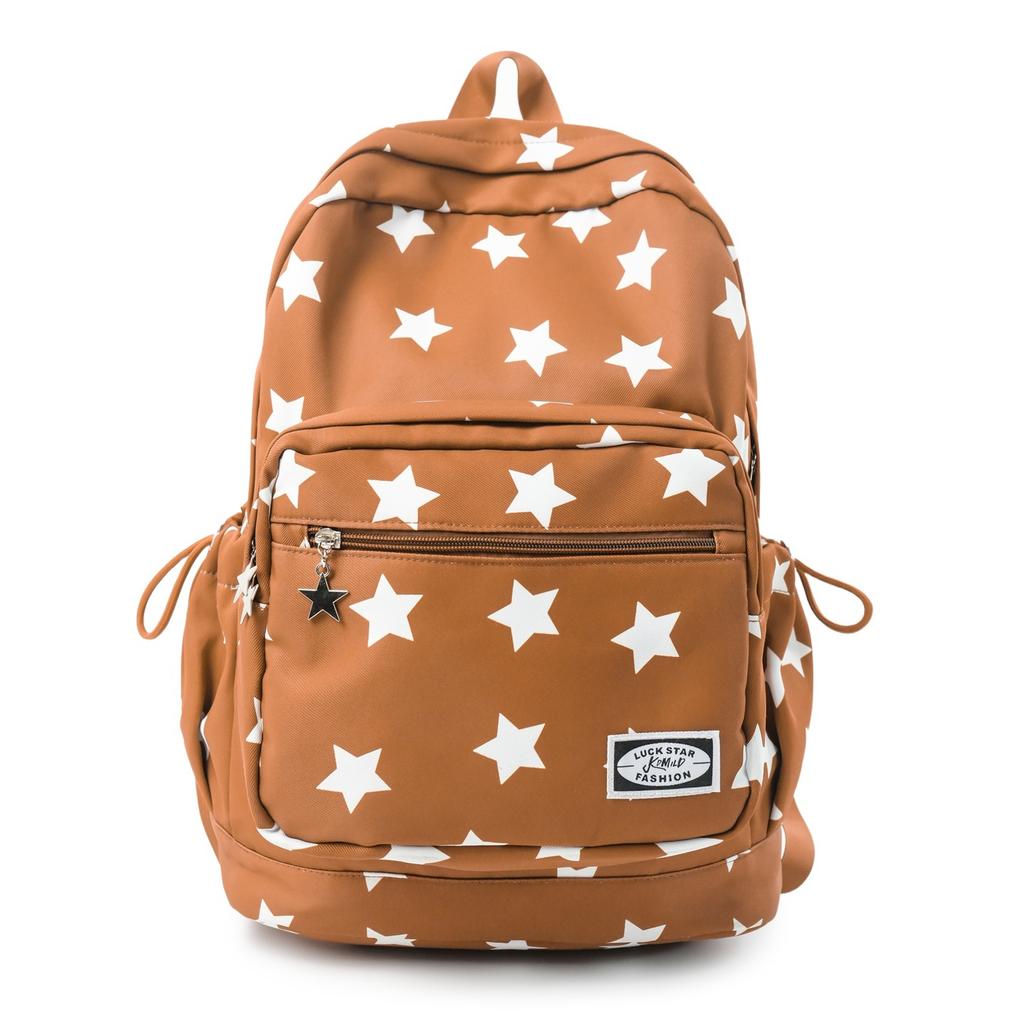 Schoolbag High-value New Star Printing Schoolbag Large-capacity Leisure Travel Backpack Trendy Cool Junior and High School Lightweight Backpack
