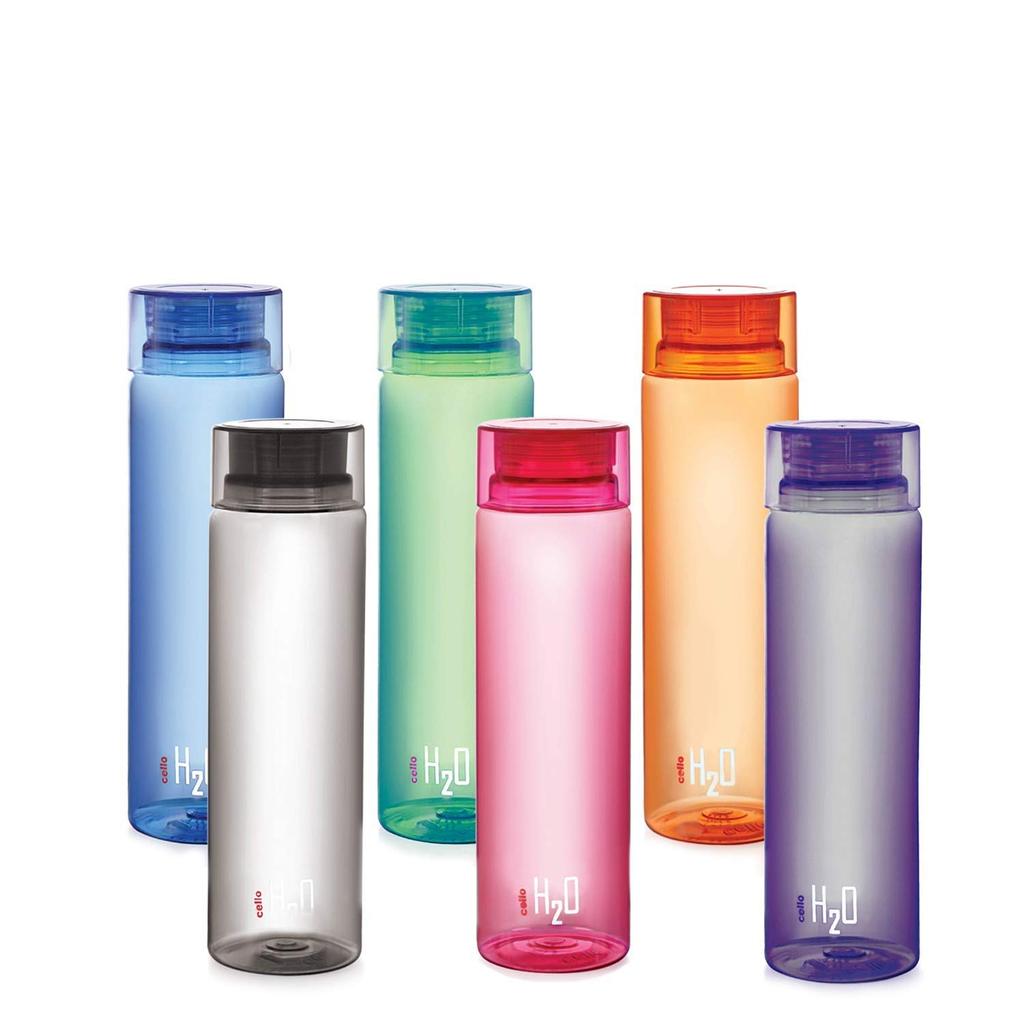 Unbreakable 1L Water Bottles For Fridge Office School Travel | BPA Free Leakproof Set Of 6 | Lightweight Wide Mouth Daily Use Hydration Bottles