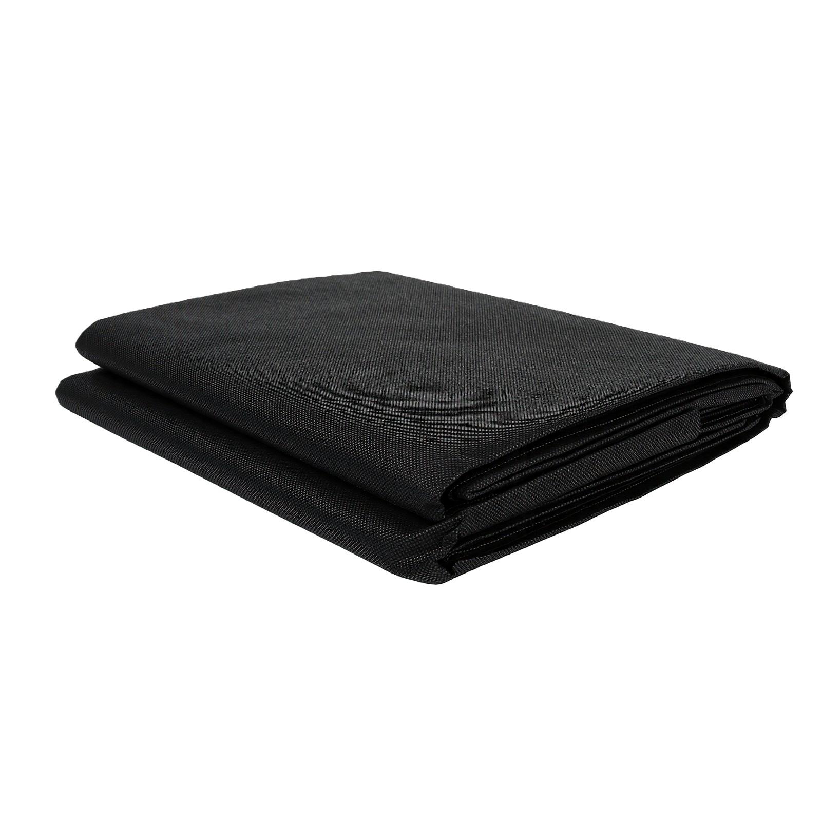 Tissu non tissé de drainage 5m 10 pièces Coussinets de drainage en maille Filtre pour jardinière en feutre pour usage intérieur et extérieur black