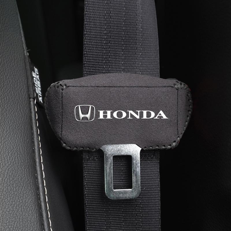 Car Safety Belt Buckle Plug Leather Cover For Honda Civic FIT Accord Prelude CRV 5th City CRZ CRX Jazz HRV Pilot Odyssey Insight K08