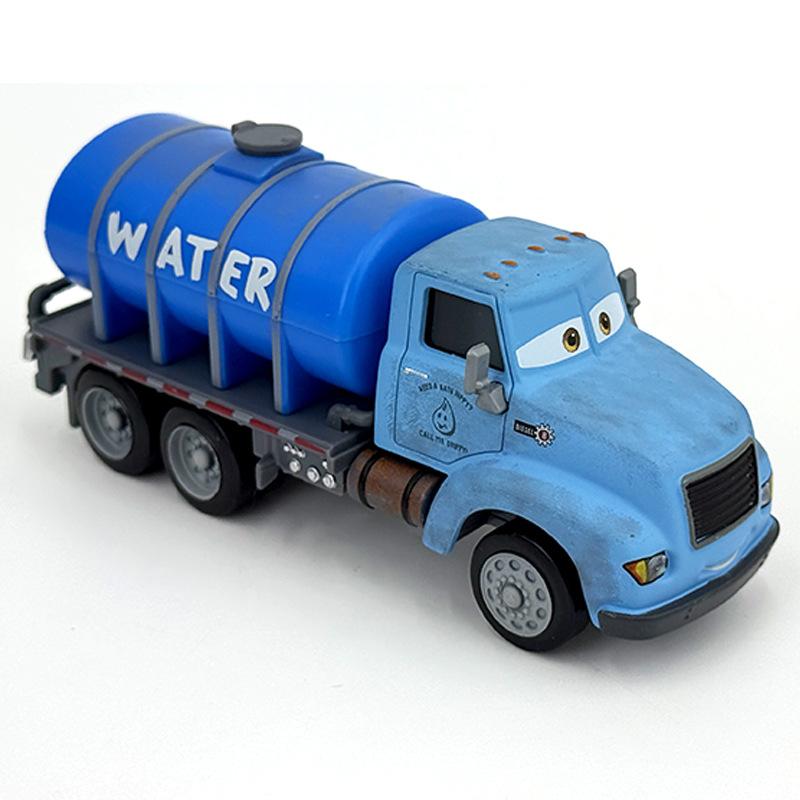Rare Mr. Drippy Water Truck 1:55 Die-cast Pull-Back Toy - Alloy Cab, Plastic Body, Collectible Cars Model