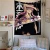 Anime Figure Mirai Nikki The Future Diary Anime Tapestry Hippie Flower Wall Carpets Dorm Decor Cheap Hippie Wall Hanging