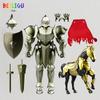 Cavalieri Medievali Action Figure Multi-articolato Cavallo da Guerra Cavaliere Armatura Arma Fredda Spada Scudo Giocattolo da Assemblare Collezione Regalo