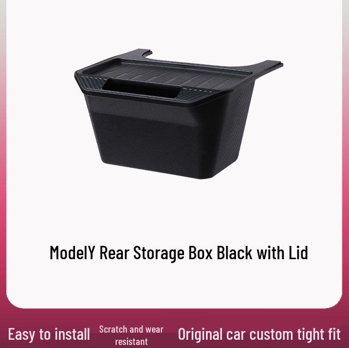 Tesla Model Y Rear Console Organizer: Car Interior Storage Essentials Upgrade Version Model Y