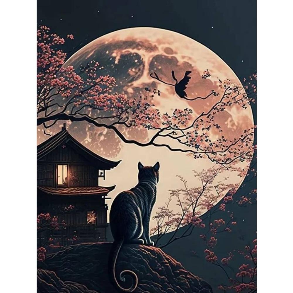 DIY Full Round Diamond Painting Cross Stitch 3D Animal Art Style Home Scene Decorative Diamond Painting 5d Diamond Art Painting