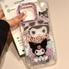 Cute Cartoon Kulomie Is Suitable for Apple 16Pro Mobile Phone Case iPhone15max Transparent 14plus Glitter 13.